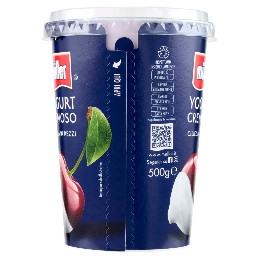 müller Yogurt Cremoso Ciliegia in Pezzi 500 g
