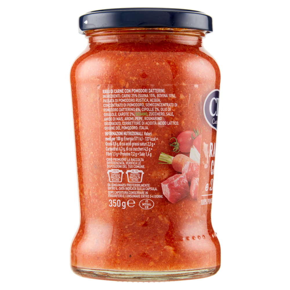 Cirio Ragù di Carne e Datterini 350 g