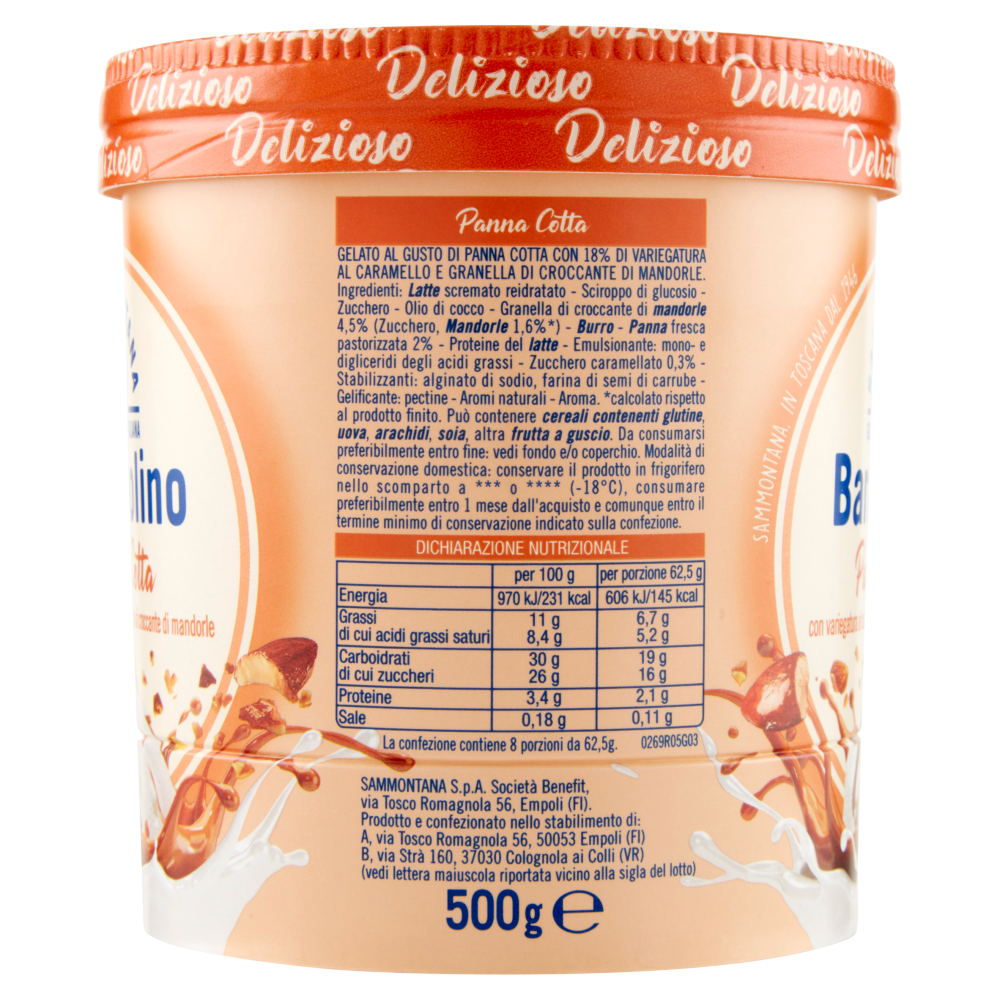Sammontana Barattolino Delizioso Panna Cotta 500 g