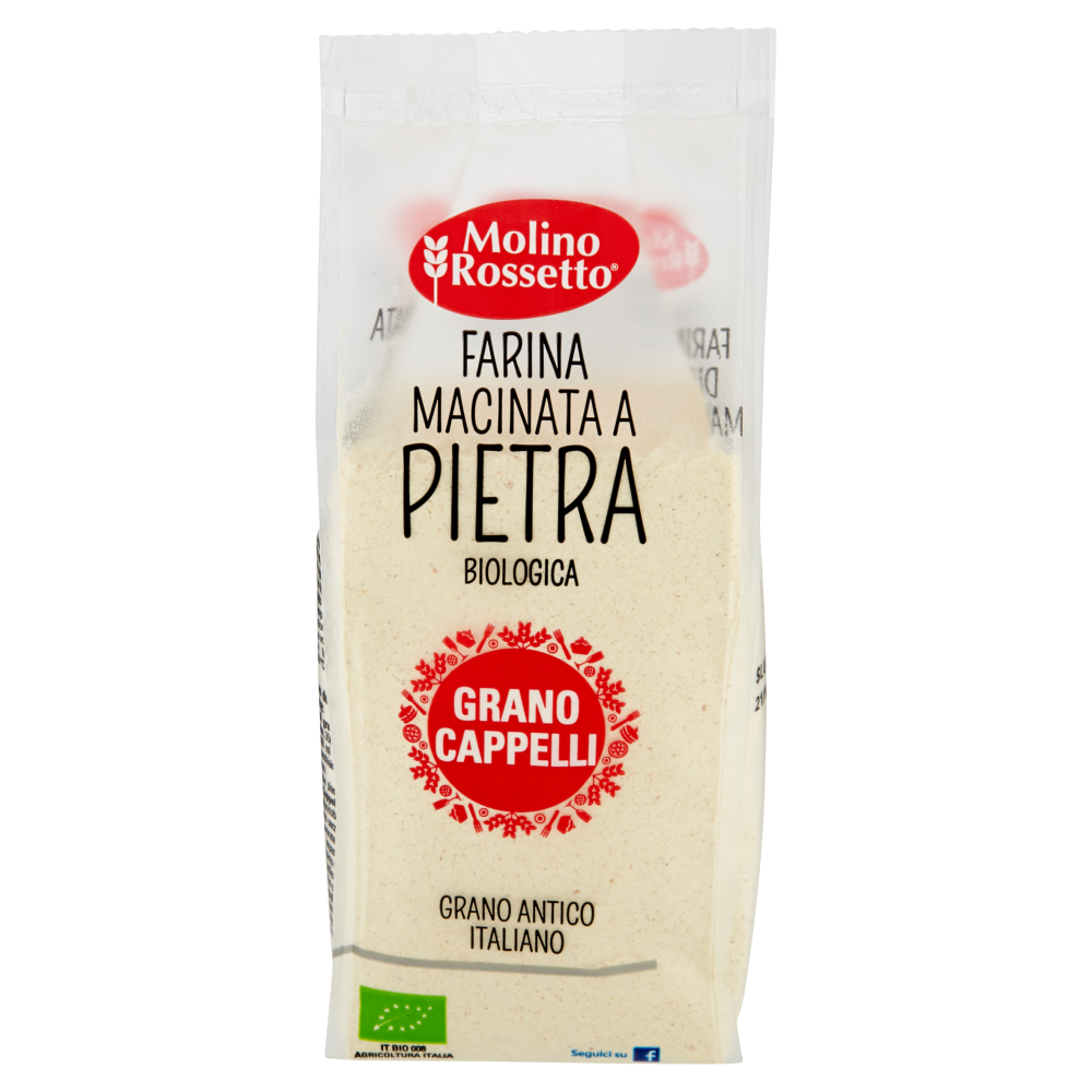 Molino Rossetto Farina Macinata a Pietra Biologica Grano Cappelli 500 g