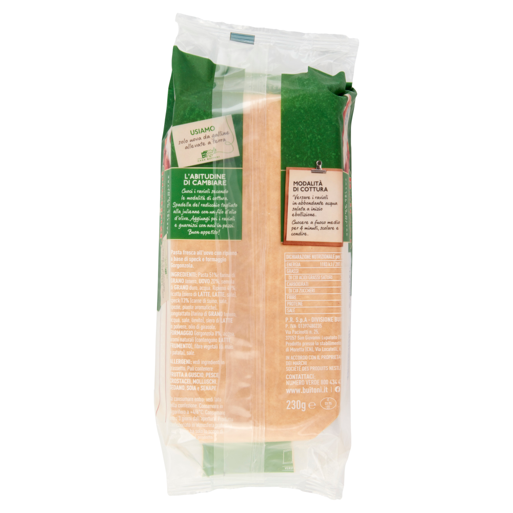 Buitoni Ravioli Gorgonzola e Speck 230 g