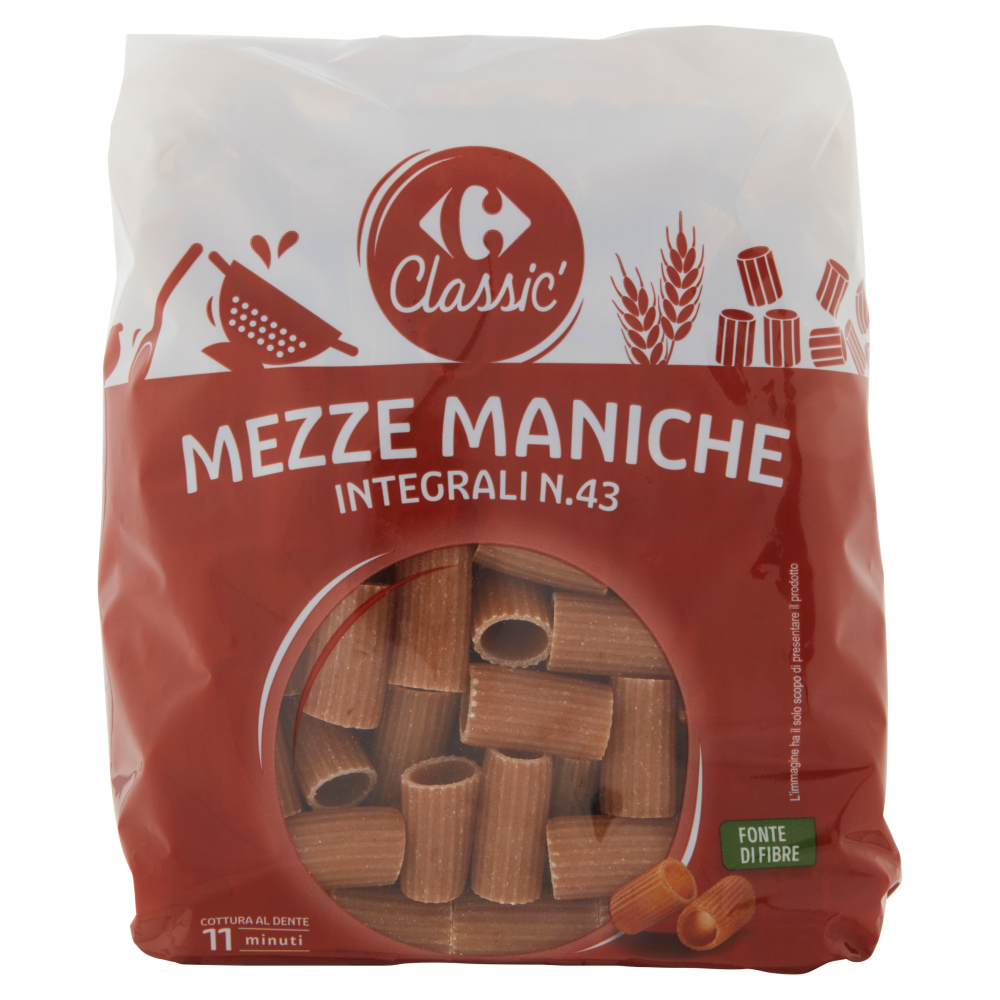 Carrefour Classic Mezze Maniche Integrali N.43 500 g