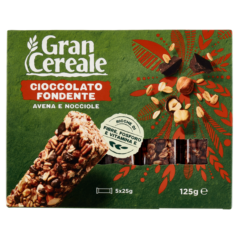 Grancereale Barrette cereali cioccolato fondente 125g
