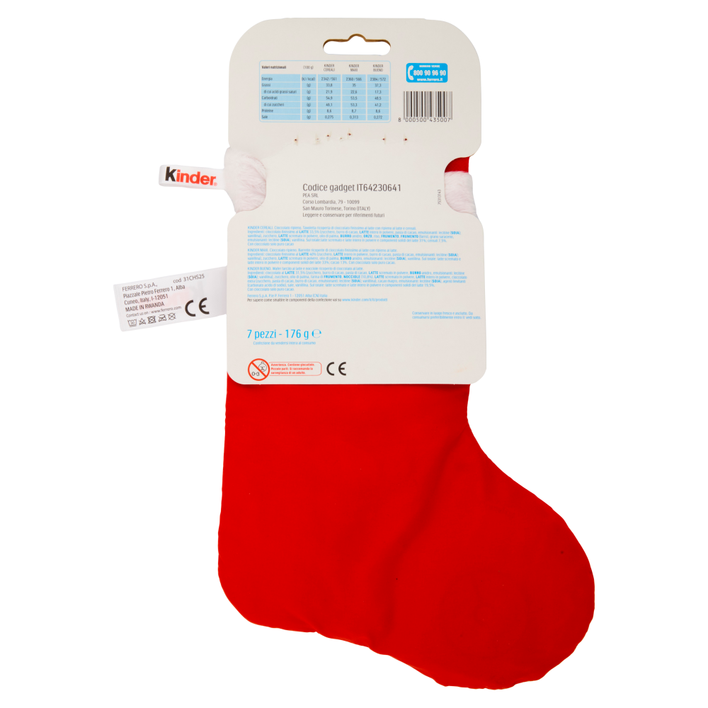 Kinder Happy Calza Maxi Pok&eacute;mon 7 pezzi 176 g