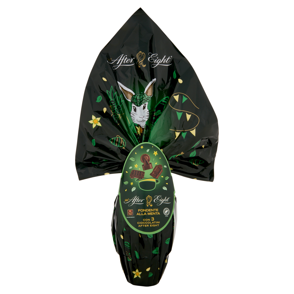 AFTER EIGHT Uovo di Pasqua Cioccolato Fondente alla Menta con 3 Cioccolatini 254g