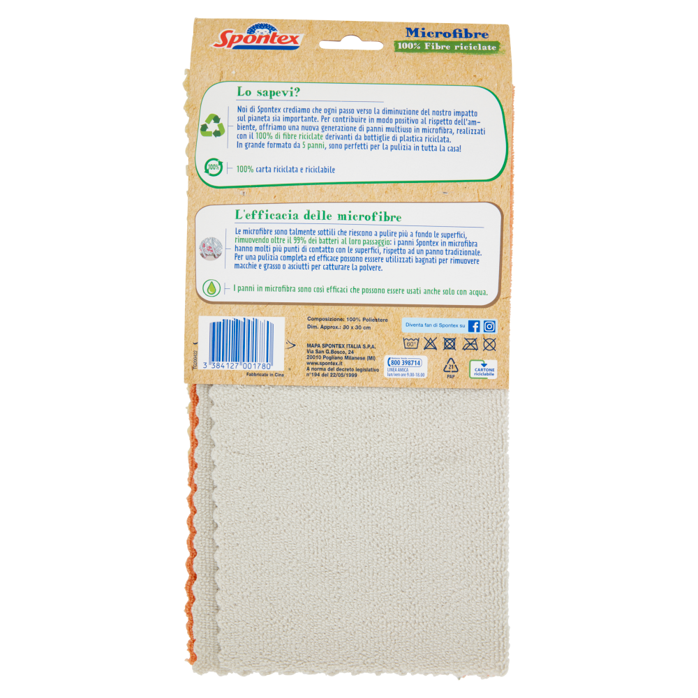 Spontex Microfibre Eco x5
