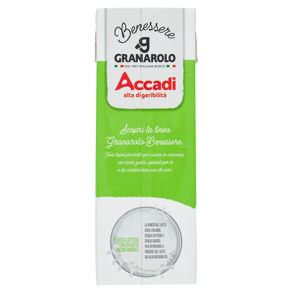Granarolo Benessere Accad&igrave; Senza Lattosio Senza Grassi 1 L