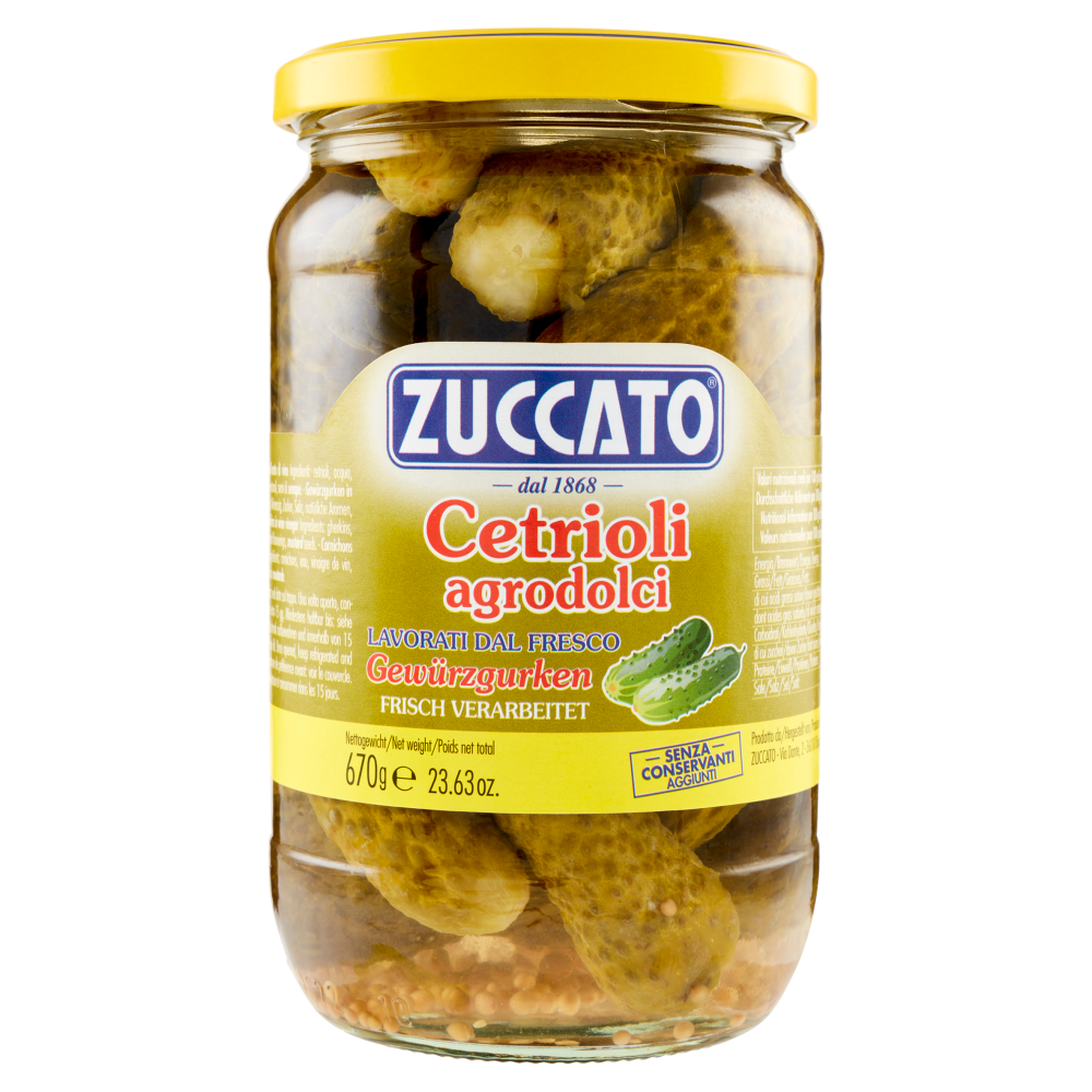 Zuccato Cetrioli agrodolci 670 g
