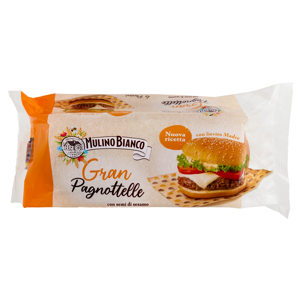 Mulino Bianco Gran Pagnottelle Pane Ideale per Panini 4 pezzi 300g