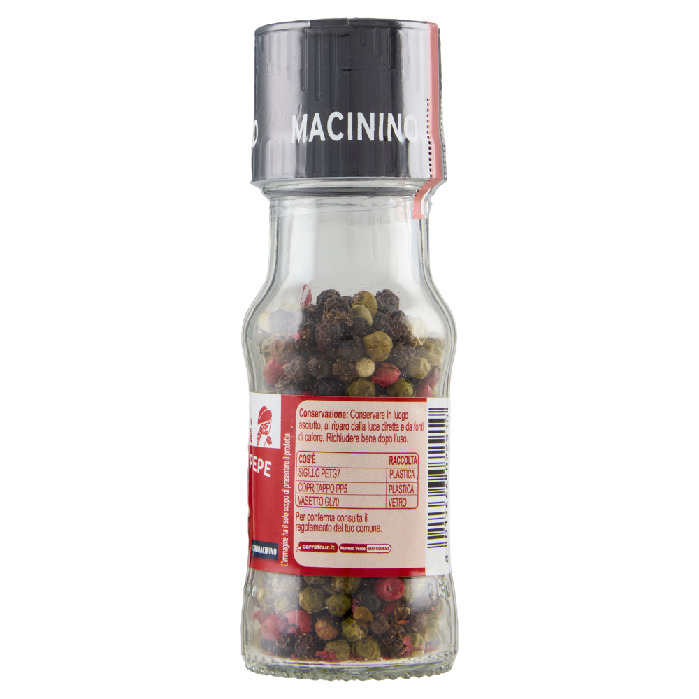 Carrefour Classic Fantasia di Pepe Grani con Macinino 25 g