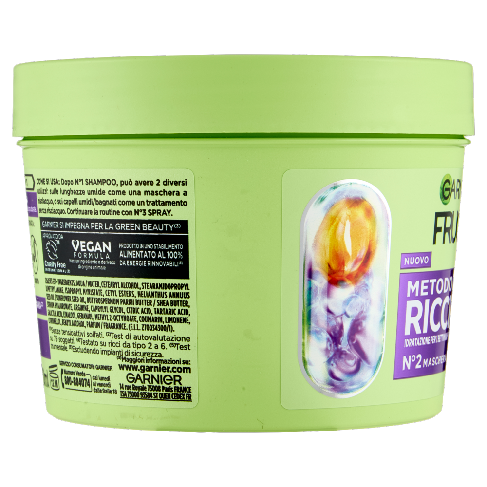 Garnier Fructis Metodo Ricci N°2 Maschera, 370 ml