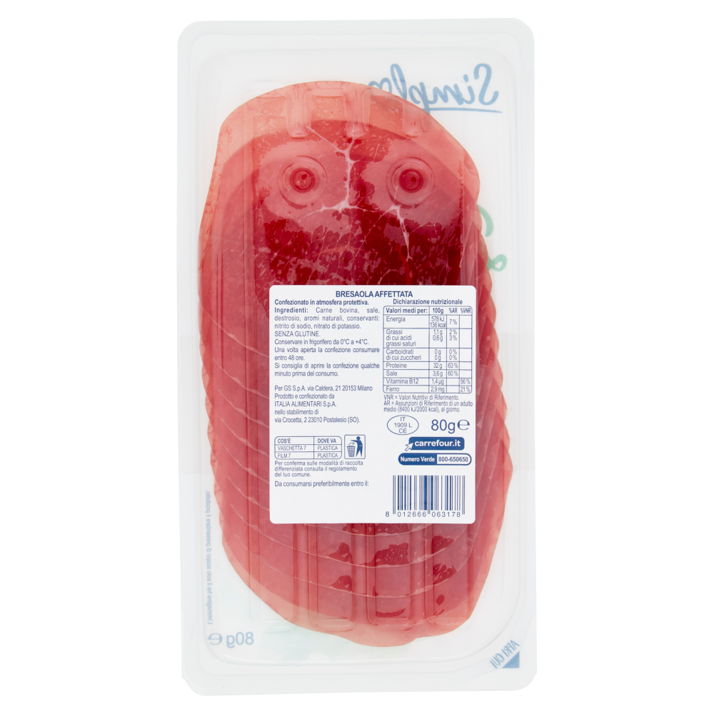 Simpl Bresaola 80 g