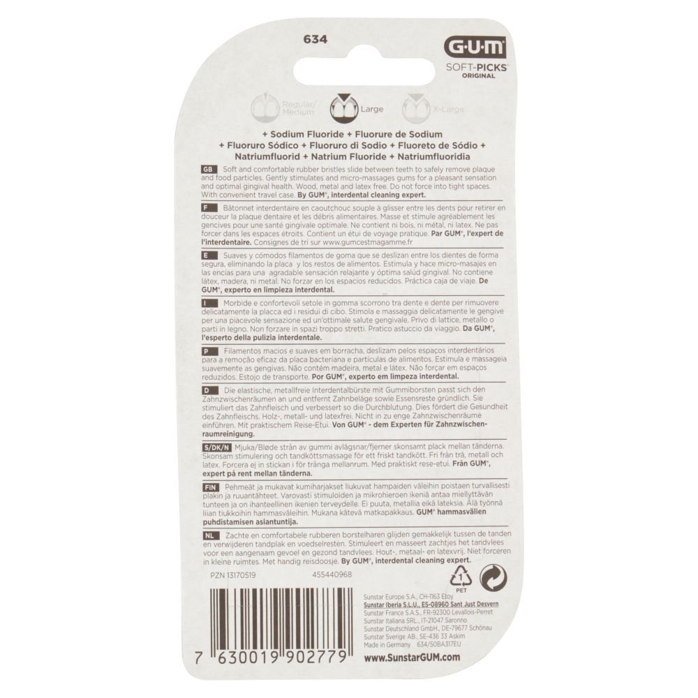 Gum Soft-Picks Original + Fluoro Large 40 + 10 pz