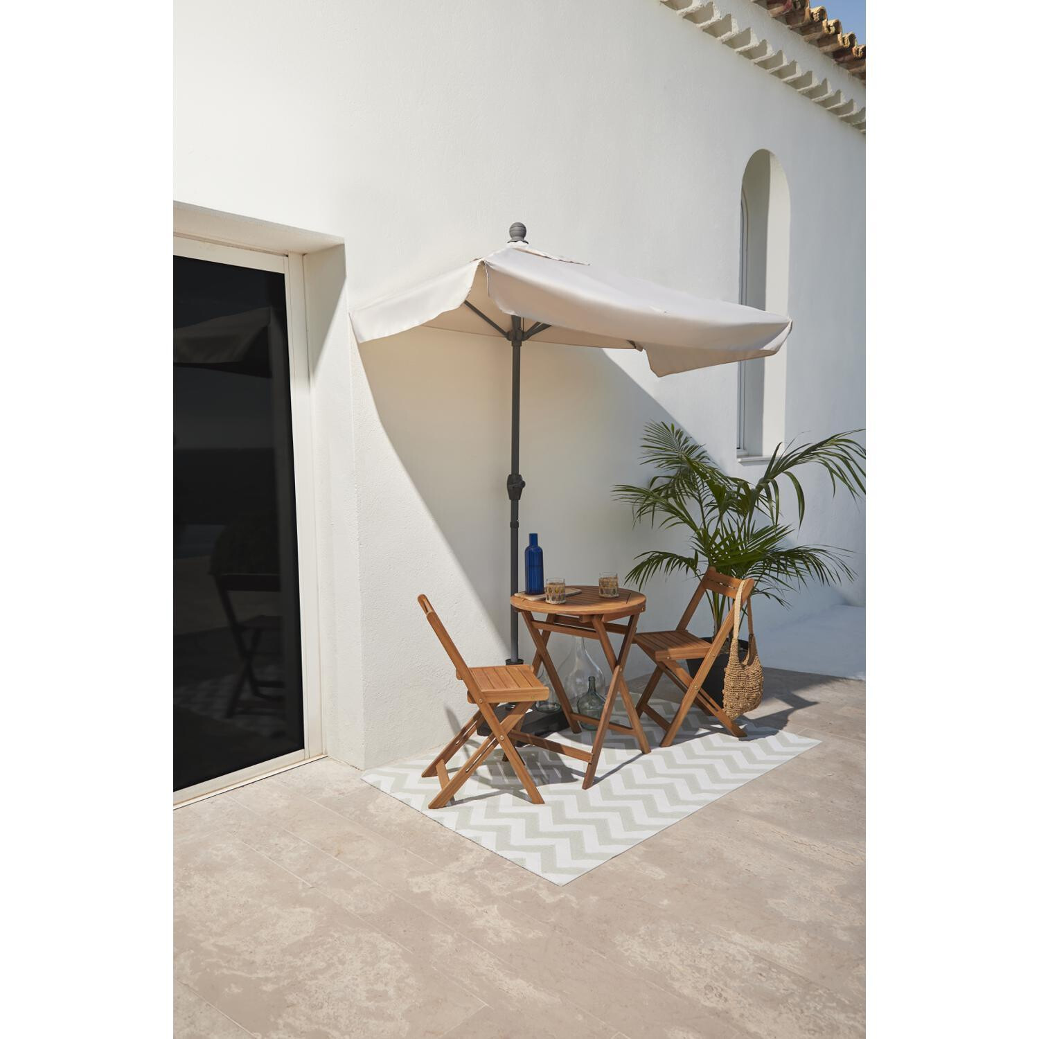 Hyba Ombrellone da Balcone Mezza Manovella