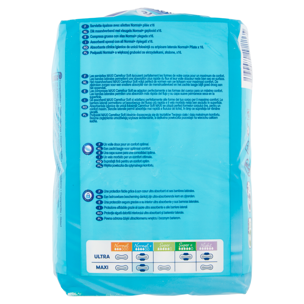 Carrefour Soft Normal + Maxi Assorbenti 16 pz
