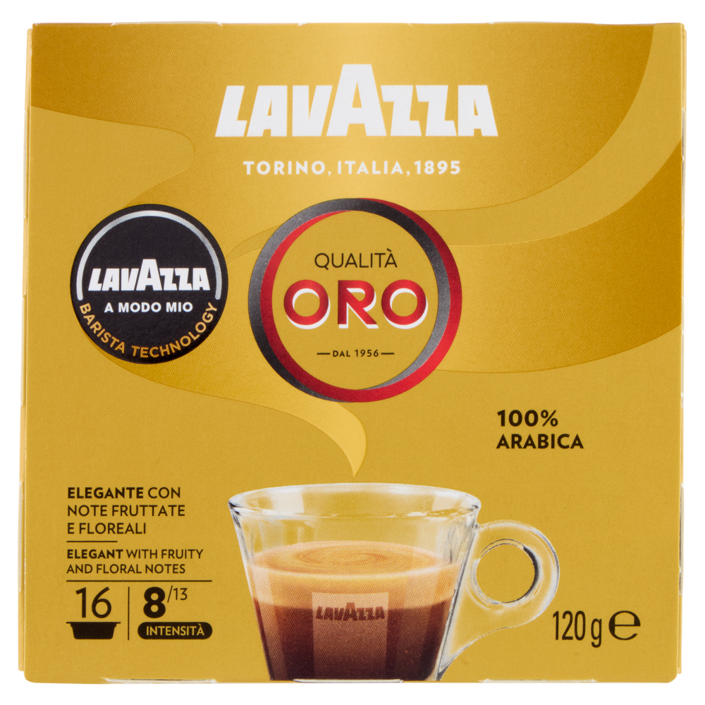 Lavazza A Modo Mio Qualit&agrave; Oro 16 Capsule 120 g