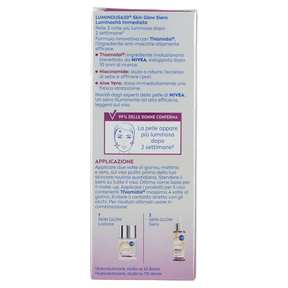 Nivea Luminous630 Skin Glow Siero Luminosità Immediata 30 ml