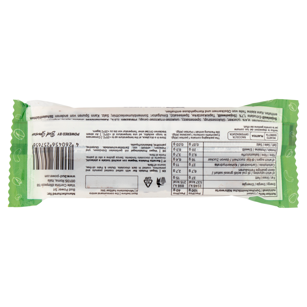 Bud Power Protein Nuts Bar Pistachios & Nuts 40 g
