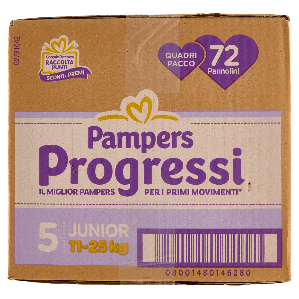 Pampers Progressi Junior 72 pz