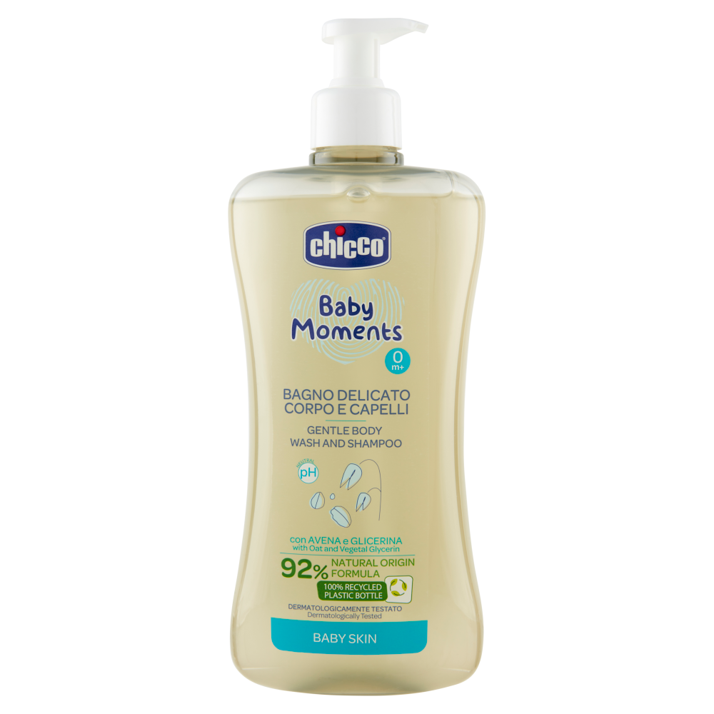 chicco Baby Moments Bagno Delicato Corpo e Capelli 0m+ 500 mL