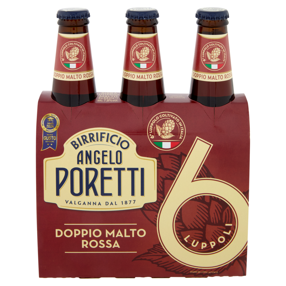 Birrificio Angelo Poretti Doppio Malto Rossa 6 Luppoli 3 x 33 cl