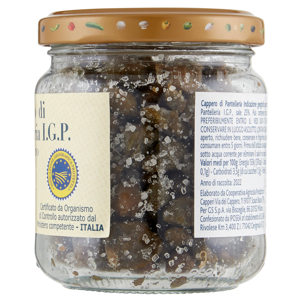 Terre d'Italia Cappero di Pantelleria I.G.P. al sale marino 130 g
