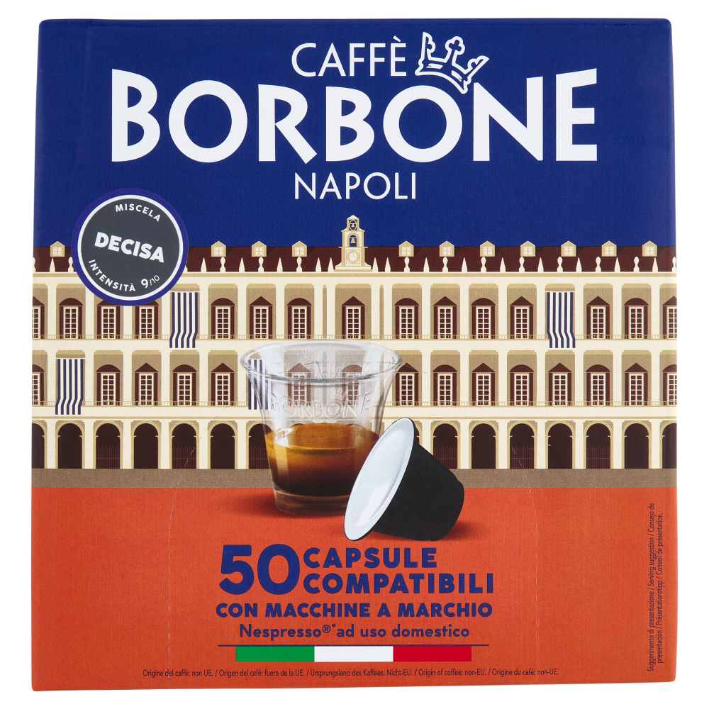 Caffè Borbone Miscela Decisa Capsule Compatibili Nespresso* ad uso domestico 50 x 5 g