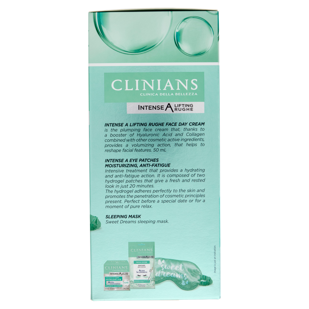 Clinians Intense A Lifting Rughe Acido Ialuronico Trattamento giorno 50 mL + Patch Occhi 3,6 g