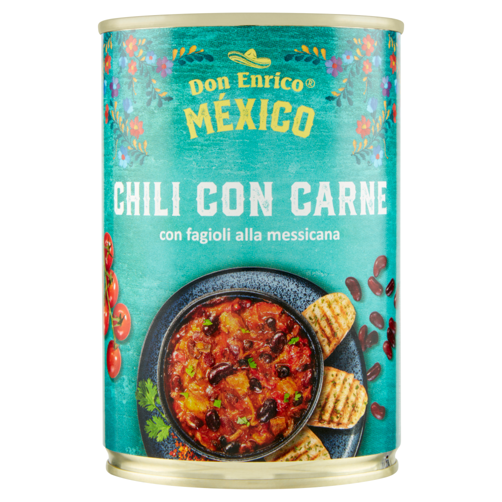 Don Enrico México Chili con Carne con fagioli alla messicana 400 g