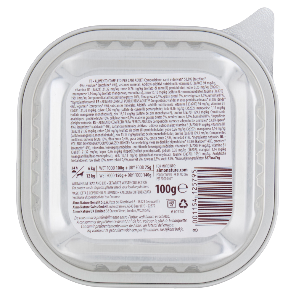 almo nature Daily con Tacchino e Zucchine 100 g