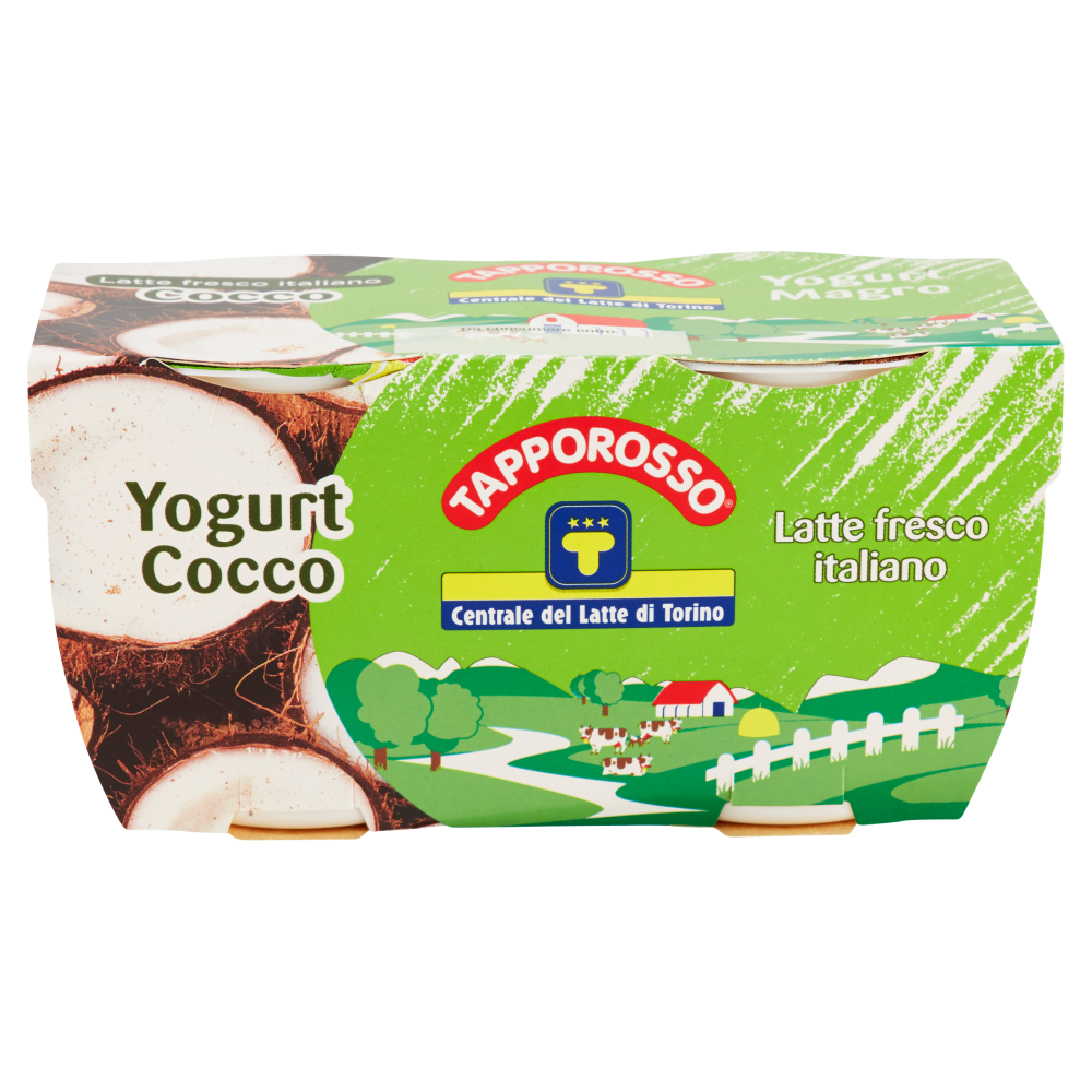 Centrale del Latte di Torino Tapporosso Yogurt Magro Cocco 2 x 125 g