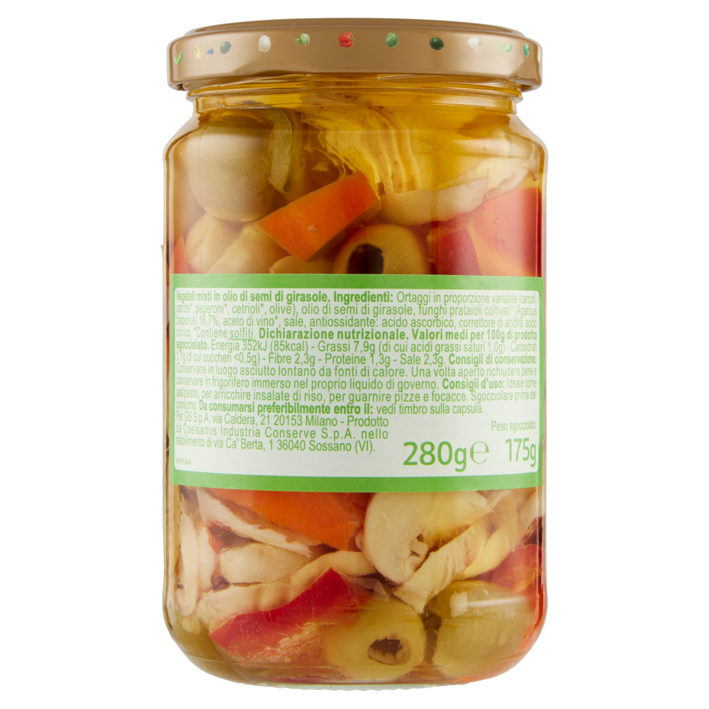 Carrefour Classic Antipasto in Olio di Semi di Girasole 280 g