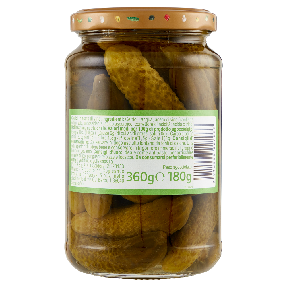 Carrefour Classic Cetriolini 360 g