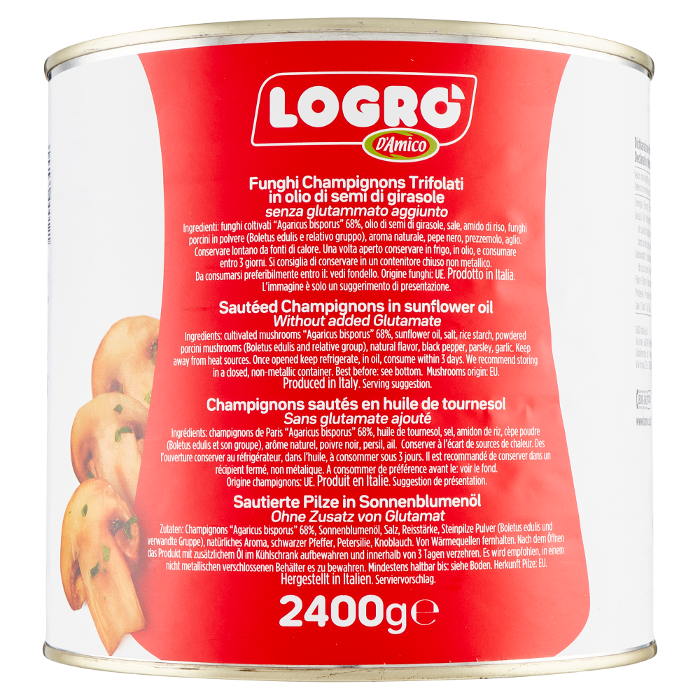 Logrò Funghi Trifolati Champignon 2400 g