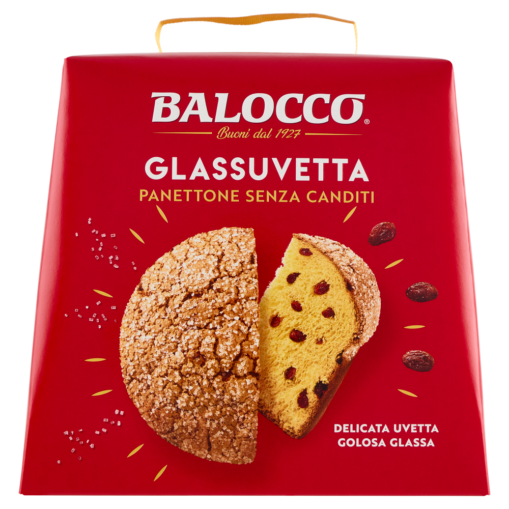 Balocco Glassuvetta Panettone Senza Canditi 750 g