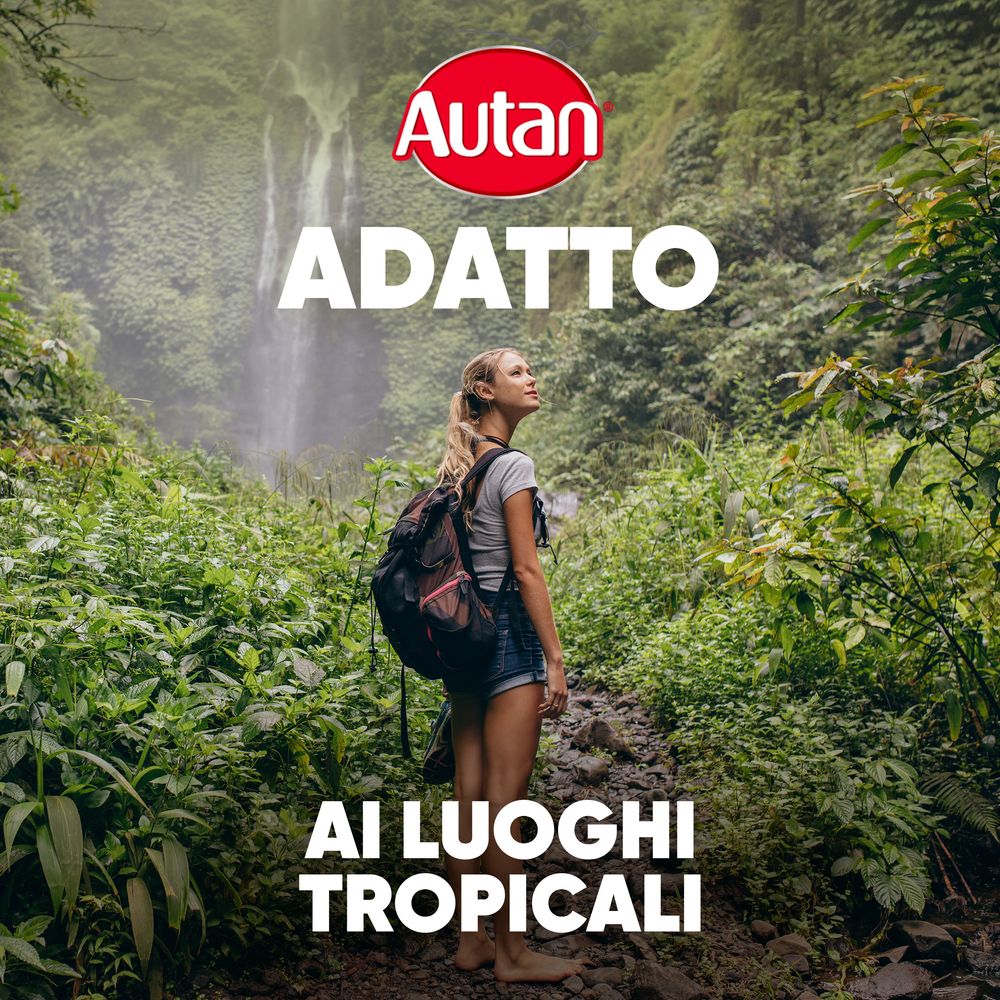 Autan Tropical Spray Secco, Repellente Zanzare con Azione Protettiva Duratura, Fino a 8 Ore di protezione, Adatto ai viaggi in Luoghi Tropicali, 100ml