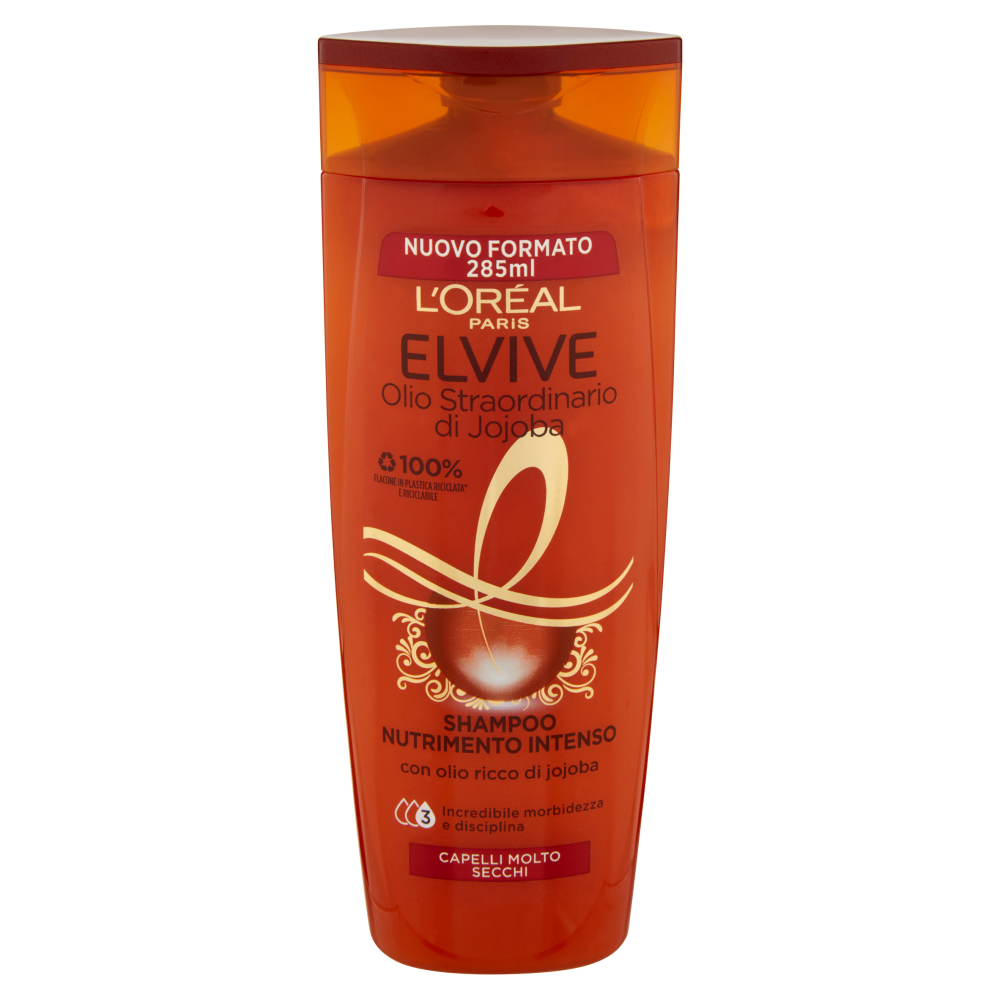 L'Oréal Paris Shampoo Elvive Olio Straordinario Jojoba, Nutre