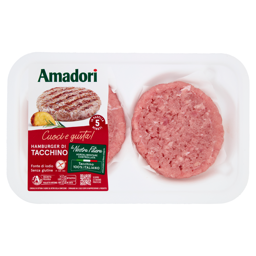 Amadori Hamburger di Tacchino 0,160 kg