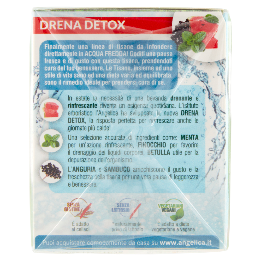 L'Angelica Tisana a Freddo Drena Detox 18 Filtri 36 g