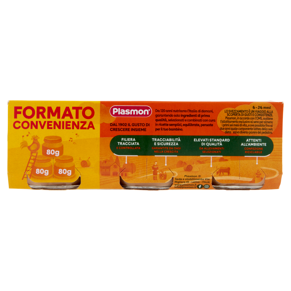 Plasmon Omogeneizzato Cavallo con cereale 3 x 80 g