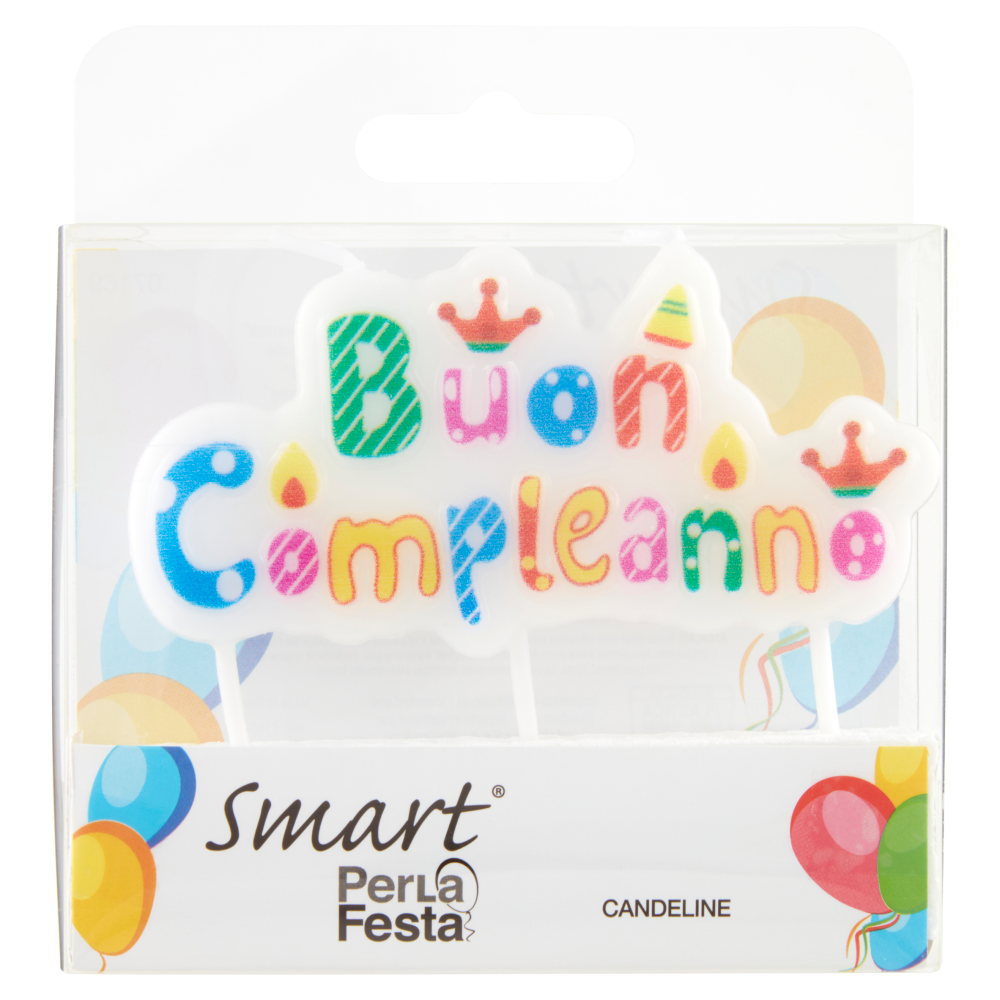 Smart PerLa Festa Candeline Buon Compleanno 1 pz