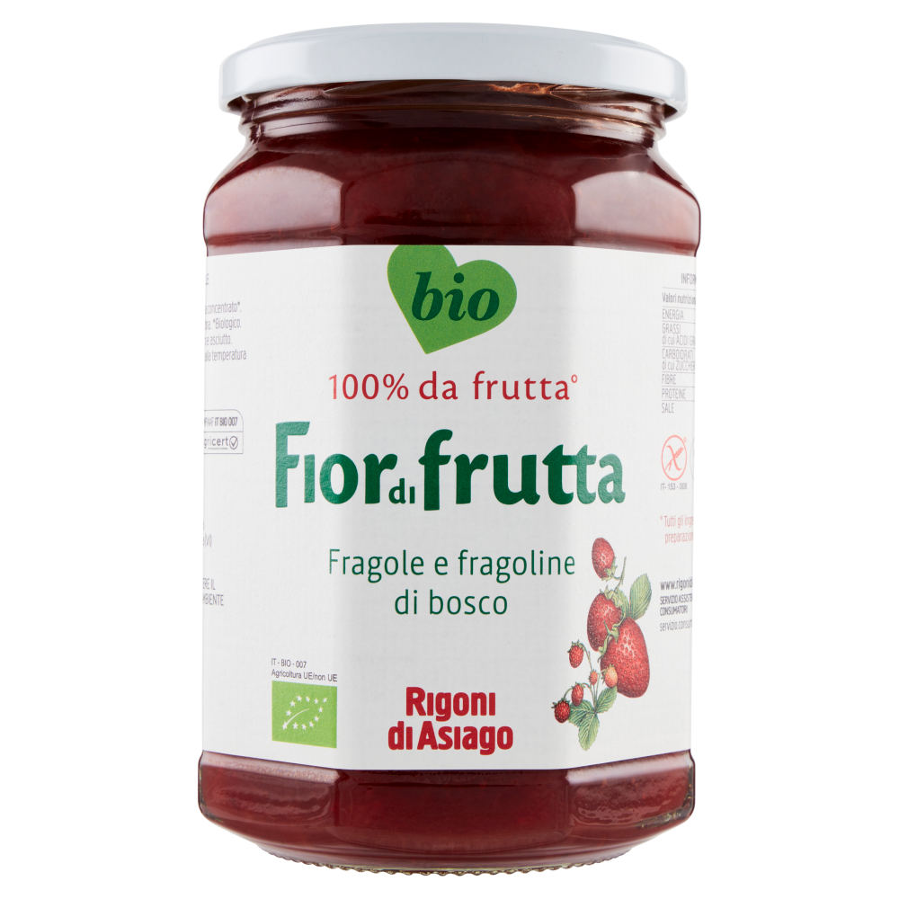 Rigoni di Asiago Fiordifrutta Fragole e fragoline di bosco bio 630 g