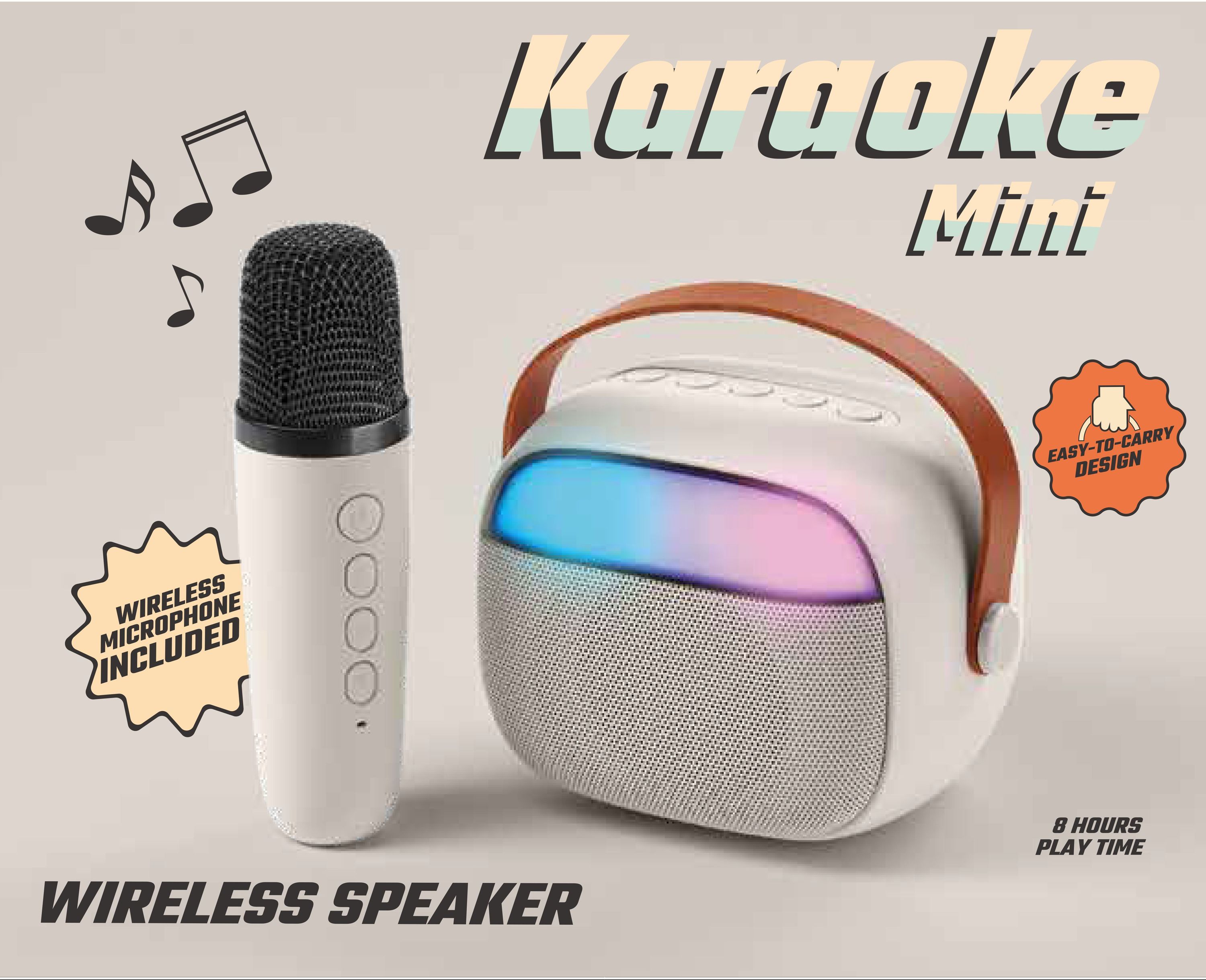 Tech Pop 8018080477690 Altoparlante portatile mono Bianco 5 W