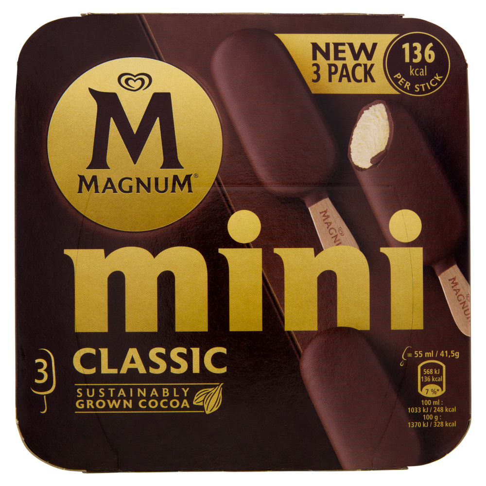 Magnum mini Classic 3 gelati 124,5 g