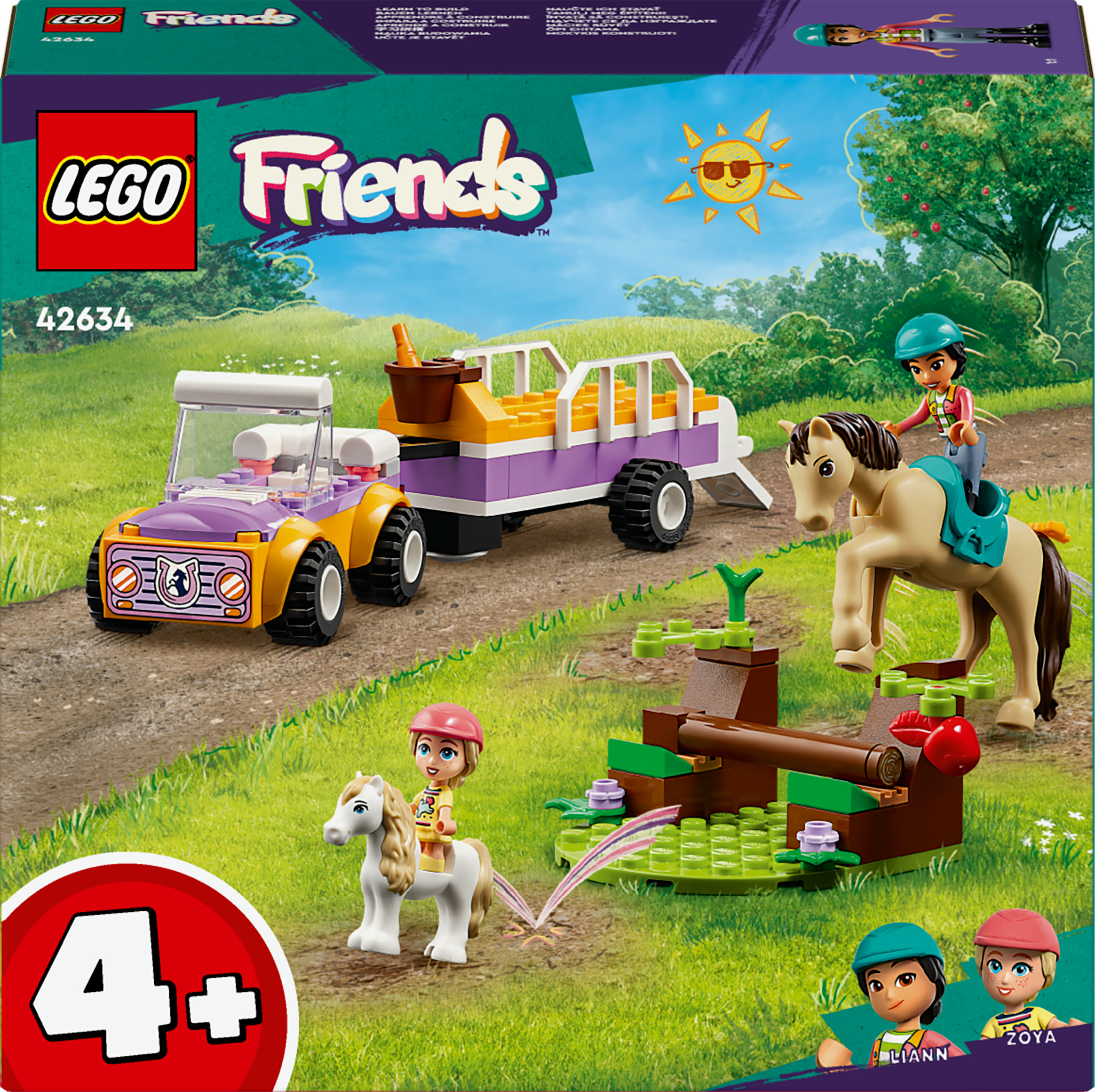 LEGO Friends Rimorchio con cavallo e pony