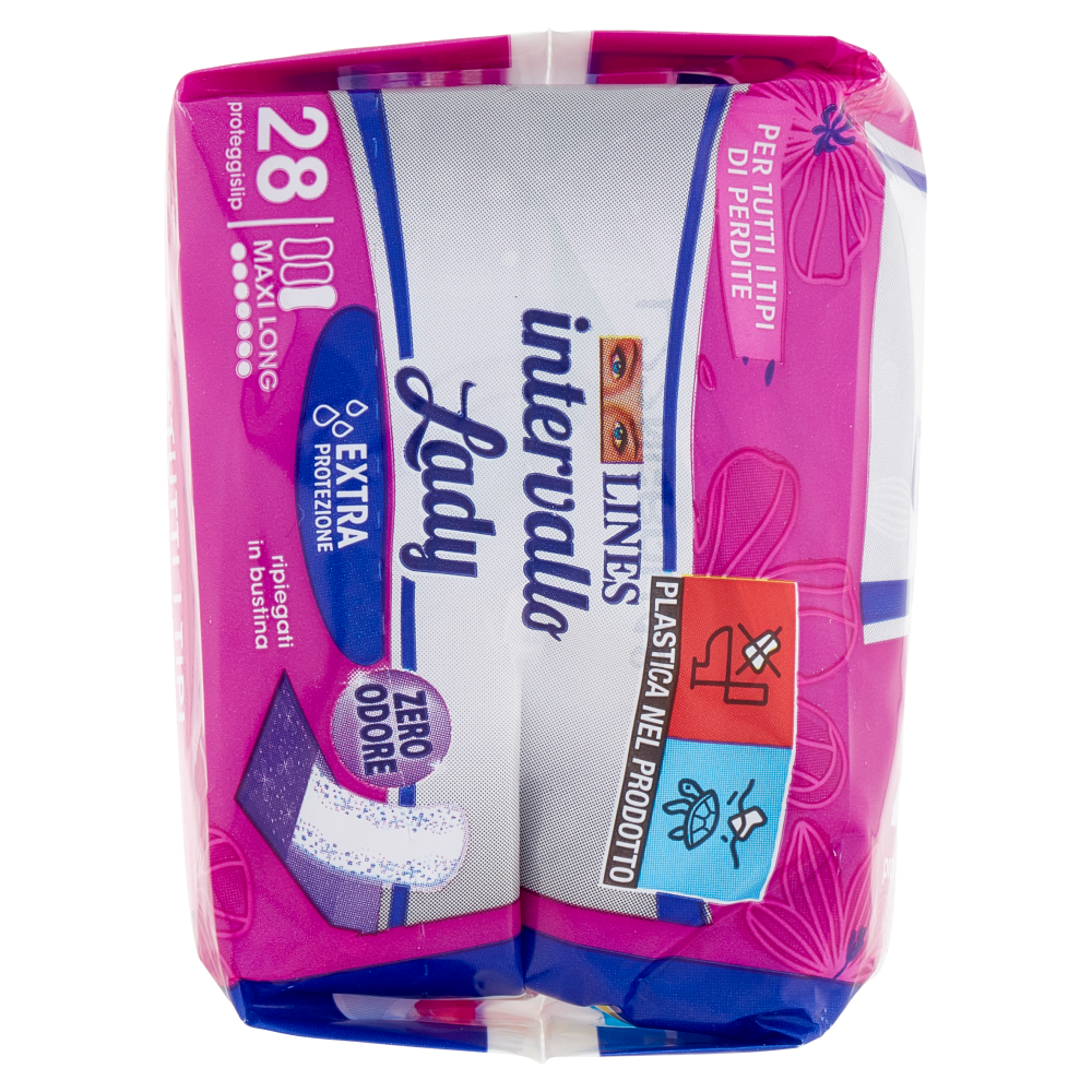 Lines intervallo Lady proteggislip Maxi Long Ripiegato 28 pz