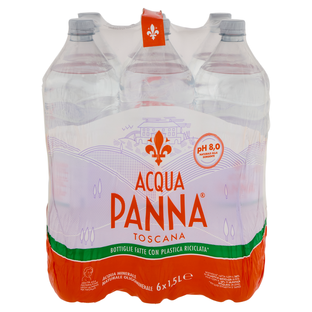 ACQUA PANNA, Acqua Minerale Naturale, Pet - 6 x 1,5L