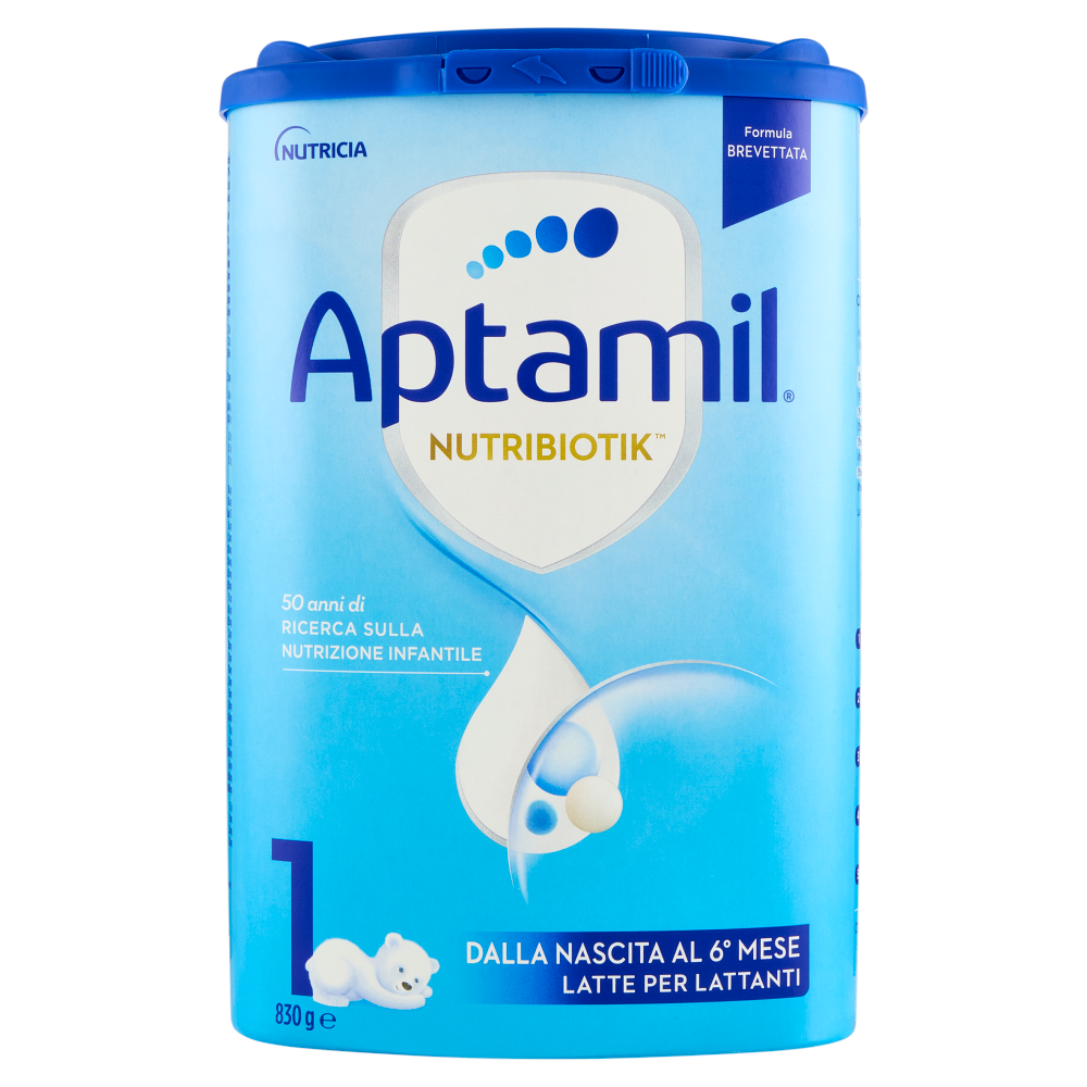 APTAMIL Nutribiotik 1 - Latte per Lattanti in Polvere, dalla nascita al 6° mese,  830g