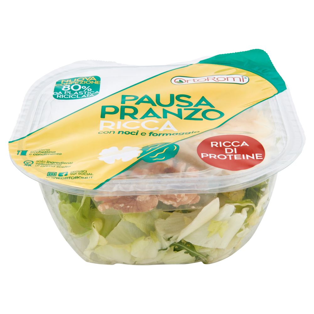 OrtoRomi Pausa Pranzo Ricca con noci e formaggio 145 g