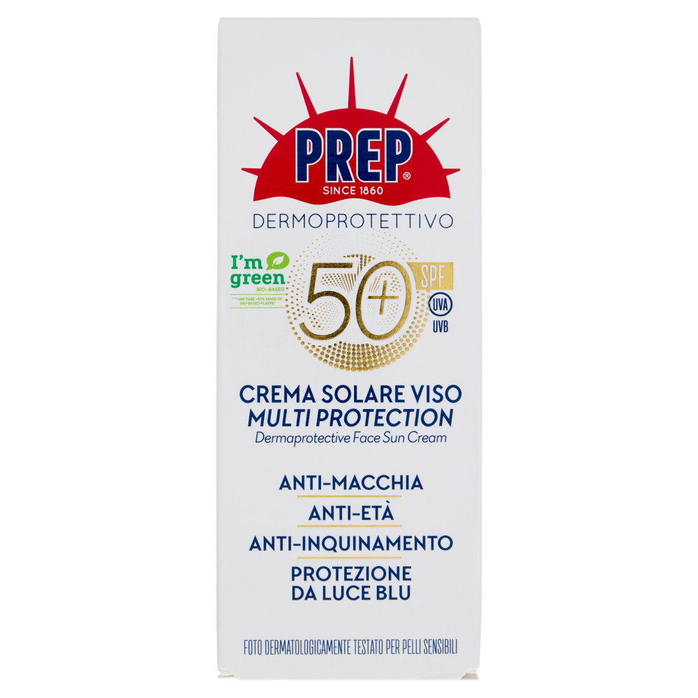 Prep Dermoprotettivo Crema Solare Viso Multi Protection SPF 50+ 50 ml